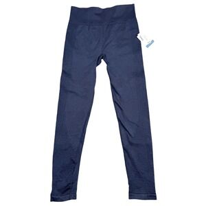 AEROPOSTALE Seamless High Rise Legging Navy Blue Medium Activewear Workout